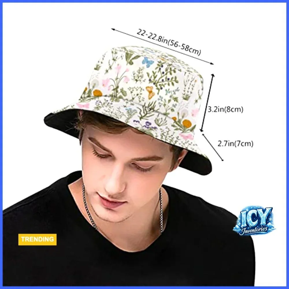 Packable Bucket Hat with Wide Brim for Sun Protection Outdoor Activities